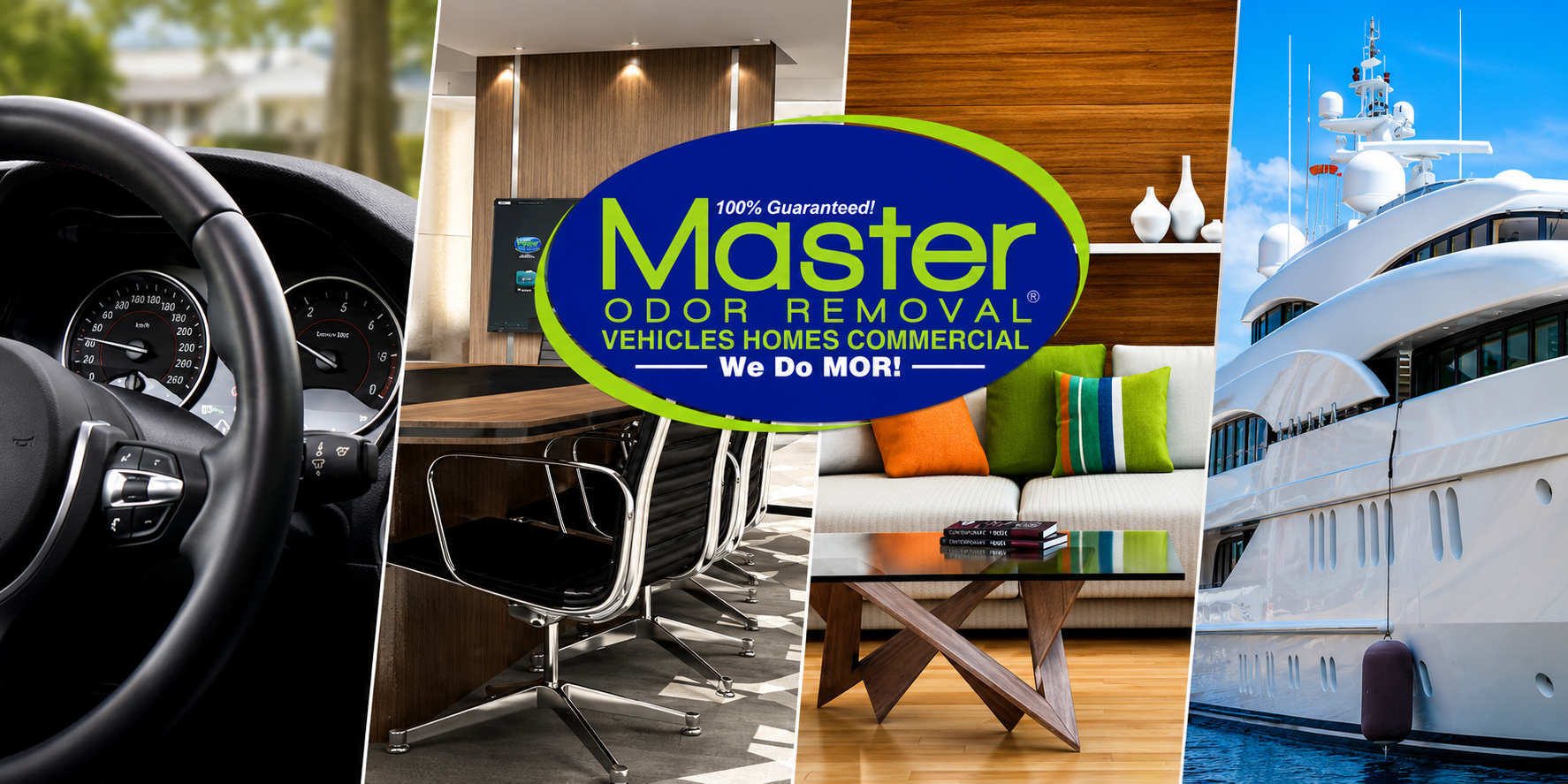 Master Odor Removal – Vehicles, Homes, Commercial. We Do MOR!